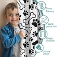 thumbnail image 3 of Blackout Kids Curtains,Pet Paw Print and Bone Childrens Insulated Curtains Set Of 2,Bedroom Essentials,Toddler Room Decor 42x63in(106x160cm), 3 of 4