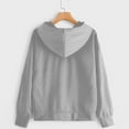 thumbnail image 3 of Baqcunre Women's Fashion Ecg Love Butterfly Print Comfortable Long Sleeve Hoodie Womens Tops Graphic Hoodie Hoodies for Women Womens Sweatshirt,Grey,3Xl, 3 of 3