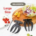 thumbnail image 2 of Hand Salad Serving Tongs Set of 2 - Convenient Bowl - Hook Handles for Easy Storage - Salad Utensils for Tossing and Serving Salad, 2 of 7