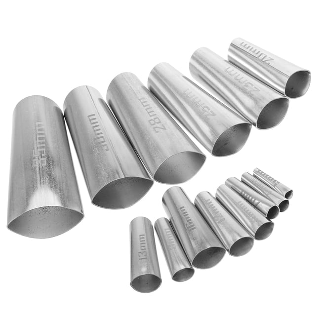 KAKOWELY Embouts de Calfeutrage 14 Pcs Ensemble de Buses en Acier Inoxydable Durable Embouts d'Étanchéité pour Verre