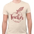 thumbnail image 2 of Teacher Apple Shirt Unisex 4X-Large Natural, 2 of 5