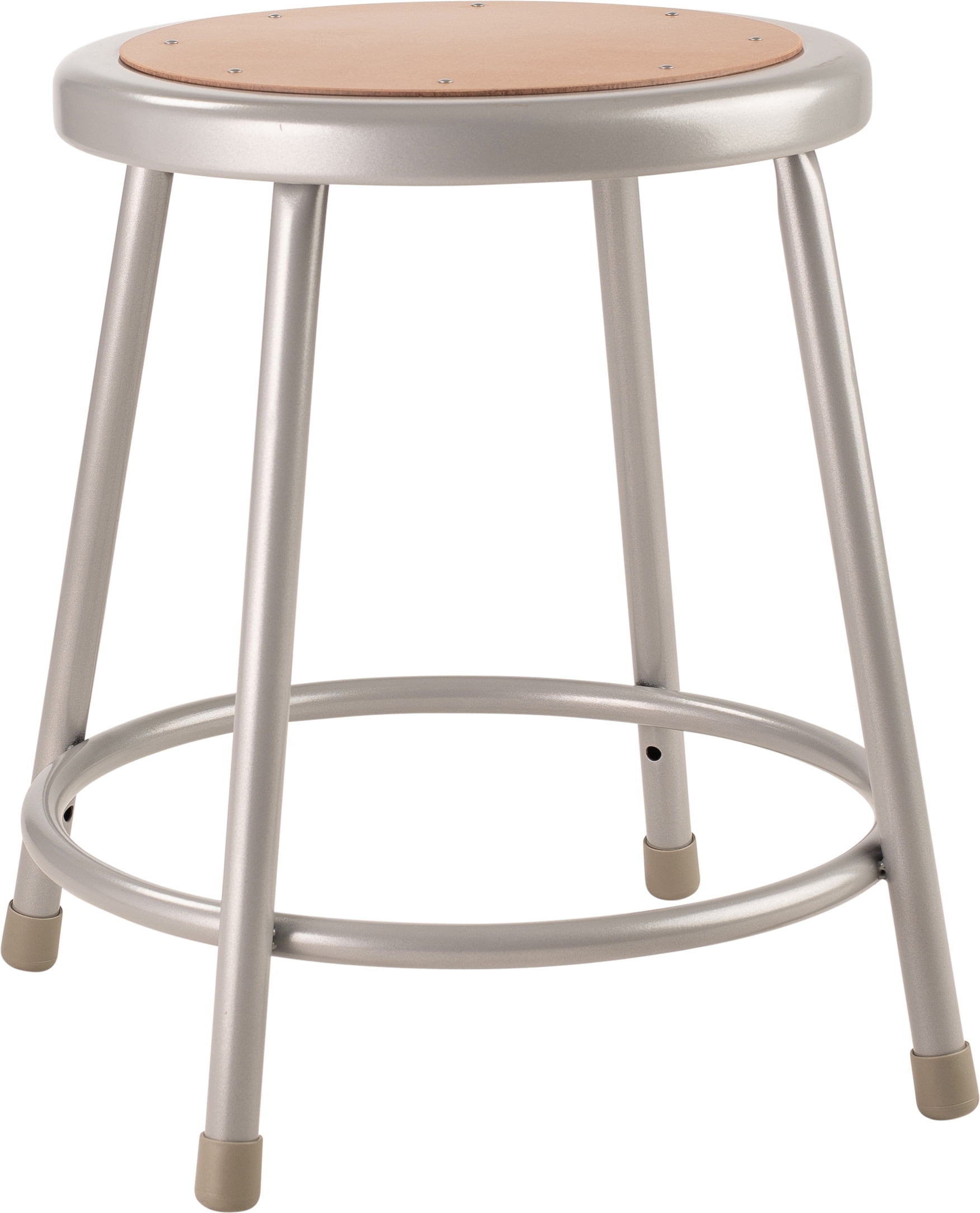 (Pack of 2) NPS 18" Heavy Duty Steel Stool, Grey