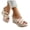 White, variant on Women's Woven Wedge Sandals Open Back Slip On Beach Slide Slippers Comfortable Strappy Platform Sandal Black Size 8.5