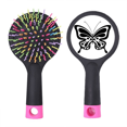thumbnail image 1 of Simple Cartoon Black  Salon Detangling Hair Brush Cushion Base, 1 of 3