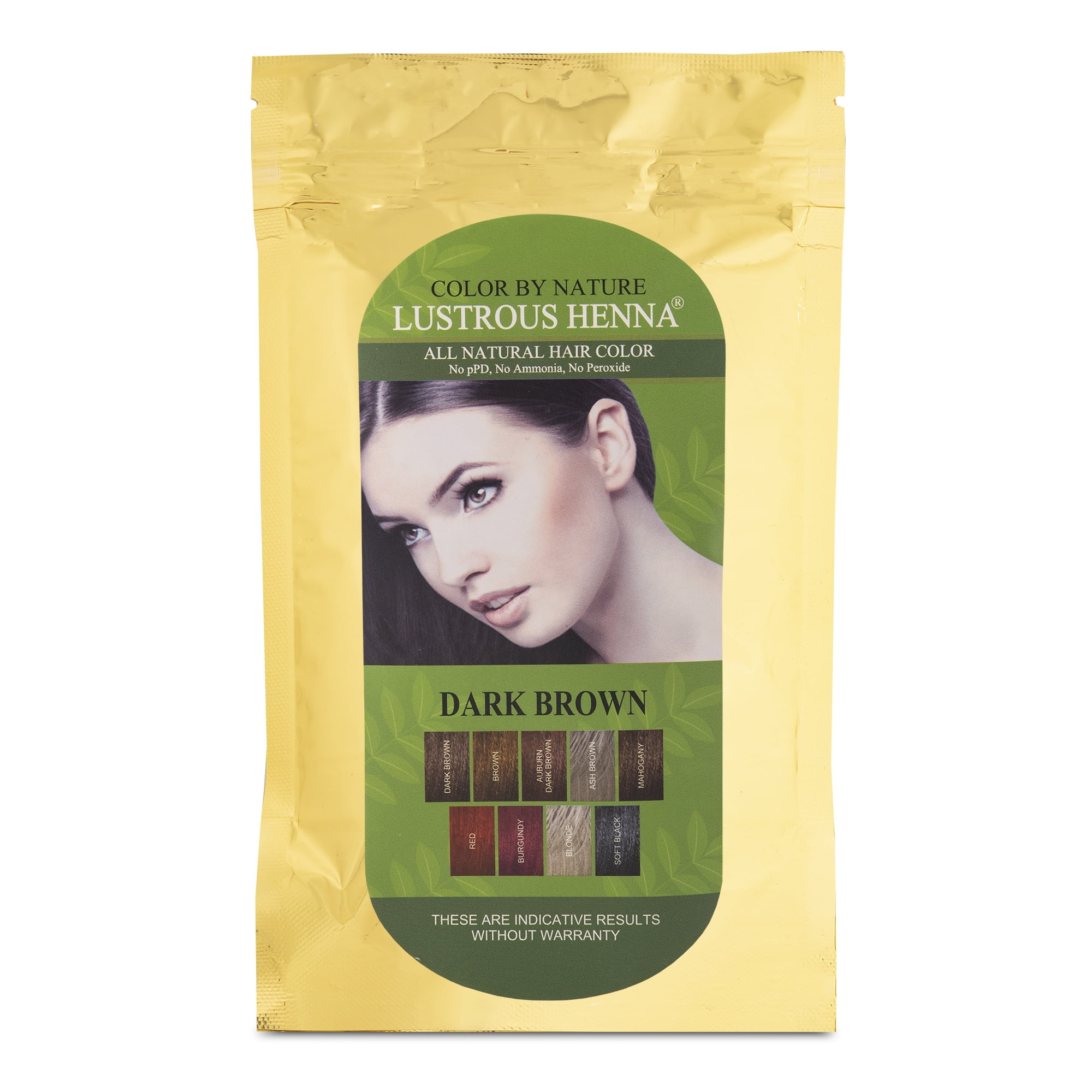 Dark Brown Color  by Nature Lustrous Henna  100 Grams