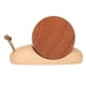 thumbnail image 2 of Juego de posavasos de caracol con imán, bonitos y exquisitos posavasos de madera ecológicos para bebidas en casa y restaurante, 2 of 12