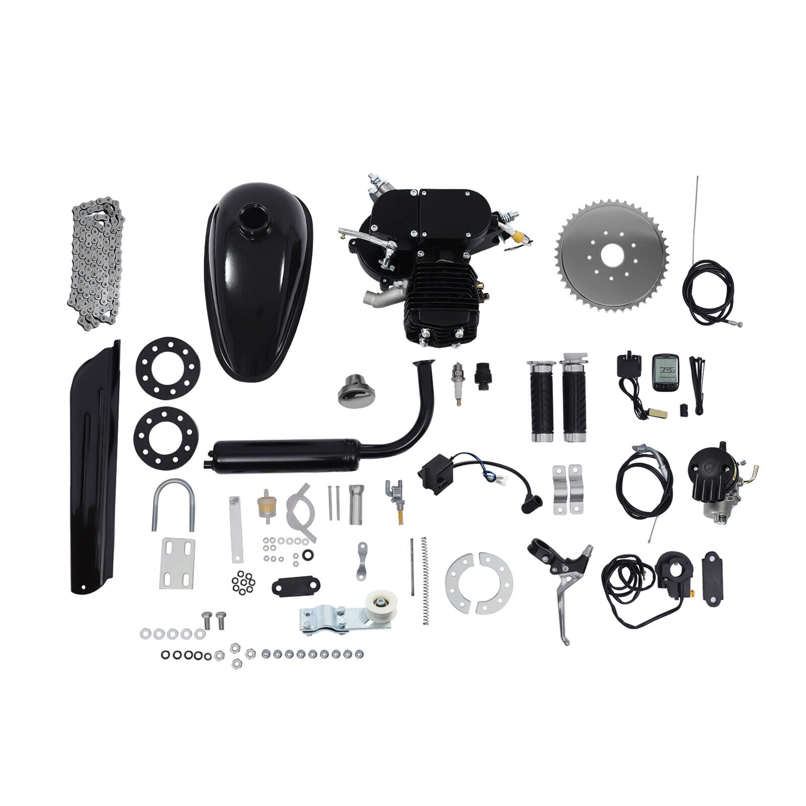 80cc 2-Stroke Bicycle Motor Engine Kit, High-Speed Conversion for Bikes, Complete Accessories, Fuel-Efficient, Easy Installation, for 26-inch+ Bicycles