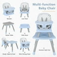 thumbnail image 2 of OLAKIDS 8 in 1 Baby High Chair, Convertible Highchair for Babies and Toddlers, Infant Dining Booster Seat, Building Block Table, Kids Stool Table Chair Set with Removable Tray, 2 of 9