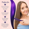 thumbnail image 3 of Allegro Combs 61 XL Rat Tail Combs Wide Tooth Comb Detangling Hair Styling Coarse Hair For Women 3 Units (Dark Purple), 3 of 5