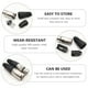 thumbnail image 3 of WEUVEB 8Ud Conectores Xlr Negro 3 Macho Y Para Micrófono Audio Y Altavoces, 3 of 8