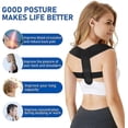 thumbnail image 4 of Correcteur de Posture Dos, Ceinture Dorsale Réglable pour Homme Femme, Correcteur de Dos pour Correction de Bossu, 4 of 5