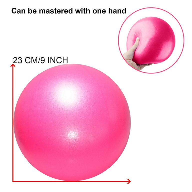 9 Inch Exercise Pilates Ball -(2 Pcs) Stability Ball for Yoga, Barre,  Training and Physical Therapy- Improves Balance, Core Strength, Back Pain 