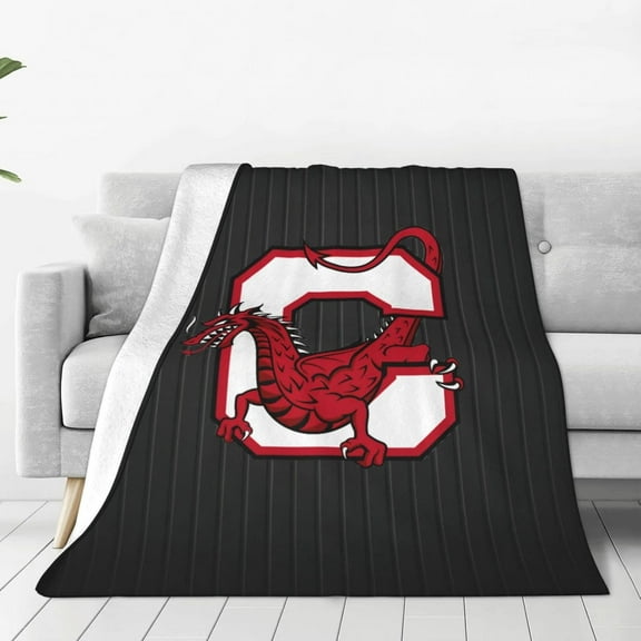 Suny A Cortland Logo Fleece Blanket, Very Soft Microfiber Flannel Blanket for Couch Warm and Cozy for All Seasons
