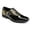 Black/Gold, variant on Men's Gold Floral Embroidered Dress Shoes, Patent Leather Cap Toe Oxfords for Wedding Prom & Tuxedo Formal Wear