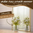 thumbnail image 6 of Antok 58.4"x18" Arched Full Length Mirror with Stand - Gold Frame Standing Floor Mirror, Full Body Mirror, Shatterproof, Freestanding/Wall Mount, for Bedroom, Dressing Room, 6 of 7