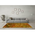 thumbnail image 3 of Ahgly Company Machine Washable Indoor Rectangle Oriental Yellow Industrial Area Rugs, 5' x 8', 3 of 4