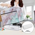 thumbnail image 6 of HELLHERO Marble Sewing Machine Dust Cover Polyester Storage Pocket with Tote Handle and Pocket Daily Uses, 6 of 8