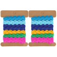 thumbnail image 1 of Diy   Color Ribbon 2Pcs Color Zigzag Ribbon DIY Hand Made Material Cloth Hair Accessories Sewing Decoration 8mm, 1 of 8