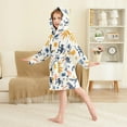 thumbnail image 2 of FORMRS Niños Bathrobe Unisex Hooded Robe Soft Plush Pajamas Sleepwear, Size 4-6T, Playful Forest, 2 of 7