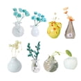 thumbnail image 3 of 14/12/10/9/8/6/4/3/2/1 Pieces Mini Vase Magnets Mini Ceramic Vase Refrigerator Magnets 3D Plant Magnets for Refrigerator Kitchen Locker office Decoration, 3 of 7