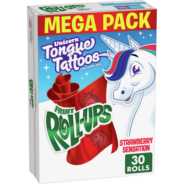 Betty Crocker Fruit Snacks, Fruit RollUps, Strawberry Sensation, 15 oz