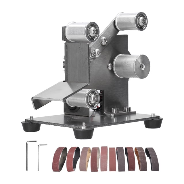 Mini Electric Belt Sander Mini Electric DIY Polishing Grinding Machine Cutter Edges Sharpener Wood Metal Working Power Tool ,Wide Use