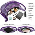 thumbnail image 3 of Adjustable Strap Crossbody Bag for Women Vintage Paisley Bohemian Ethnic Floral Design Lightweight Nylon Small Purse for Travel and Everyday Use, 3 of 5