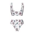 thumbnail image 5 of Daiia Tribal Style Turtle Women's Bikini Set Two Piece Swimsuit High Waisted Bikini Adjustable Straps Bikini Perfect for Beach, Pool, and Summer Vacation-XX-Large, 5 of 9