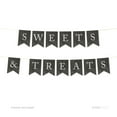 thumbnail image 1 of Sweets & Treats Vintage Chalkboard Pennant Party Banner, 1 of 2