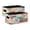 A Flat Vector Illustration Soft Color Palette, variant on Felt Storage Bins 2-Pack Foldable Space-Saving Organizer For Home Office Seamless Repeating Patterns Leafs Vector Illustration