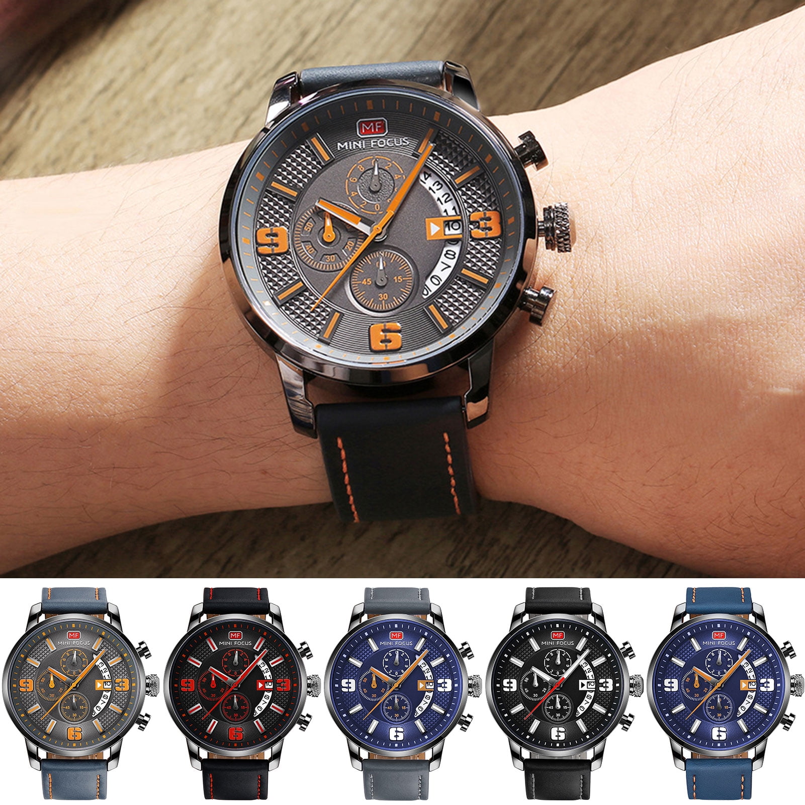 Decor Store MINI FOCUS MF0025G Fashionable Men Quartz Movement