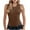Khaki-24, variant on Mittory Womens Ribbed Tank Tops Summer Sleeveless Basic Shirts Casual Racerback Slim Fitted Knit Tops