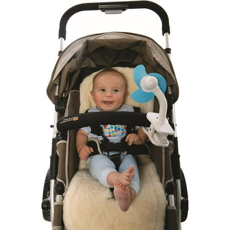 DREAMBABY SOFT FOAM BLADES BLUE/WHITE STROLLER FAN