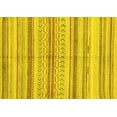 thumbnail image 1 of Ahgly Company Indoor Rectangle Abstract Yellow Modern Area Rugs, 6' x 9', 1 of 4