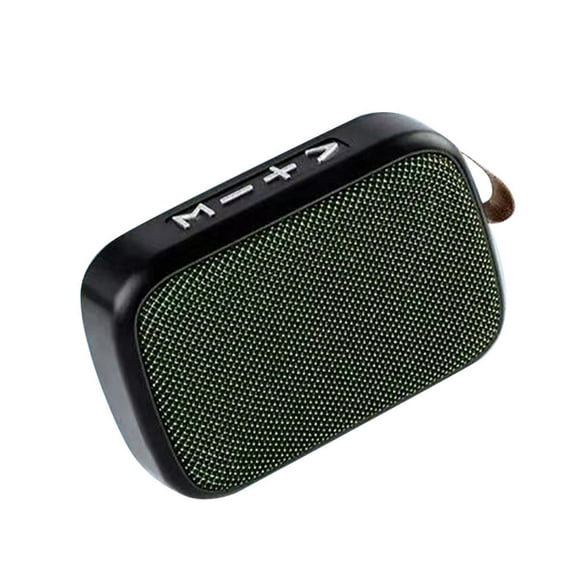Speaker Outdoor Wireless Sound Box Handsfree Call Rechargeable Bluetooth\-compatible 4\.2 Speaker Plastic Sound Box, Black green