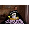 thumbnail image 5 of Microfiber Flannel Throw Blanket Just A Girl Who Loves Anime and Ramen Super Soft Cozy Lightweight Summer Quilt Perfect for Bed Sofa-50"x40" Small for Kids, 5 of 6