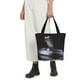 thumbnail image 5 of Fotbe Black Cobra Snake Bolsa de Playa con Estampado, Bolsa de Hombro, Bolsa de Mano Espaciosa, Bolsa de Viaje Ligera, Bolsa de Compras Versátil, 5 of 6