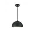 thumbnail image 1 of Living District LD4022D12BK Forte 1 Light Black Ceiling Pendant, 1 of 2