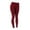 Burgundy, variant on LAVRA Women's Plus Size Basic Solid Color Leggings One Size
