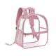 thumbnail image 3 of Mochila de PVC transparente, mochila transparente, impermeable, resistente, para uso diario, mochila informal. Bolsillo delantero rosa., 3 of 9