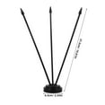 thumbnail image 7 of 4 Pcs Flag Pole Indoor Poles for outside House Office Black, 7 of 7