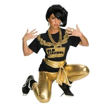 UPC 082686519687 product image for Rapper Rocker Girl 80'S Adult Costume Wig - Black | upcitemdb.com