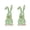 Green, variant on Green 2 Piece Easter Bunny Wooden Figurine Set Decorate Your Desk Coffee Table Windowsill Mantel Or Dining Table Home Decor and Holiday Accents 5.12 Inches