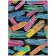 thumbnail image 2 of Addison Rugs Chantille Indoor/Outdoor Transitional Stripes Black Washable Rectangle Rug, 8' x 10', 2 of 6
