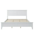 thumbnail image 6 of SYNGAR Queen Size Bed Frame with Headboard, Platform Bed Frame Solid Wood with Headboard, White, LJ2094, 6 of 7