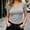 *Gray, variant on ClodeEU Women's Square Neck Short Sleeve Ribbed Knit T-Shirt,Casual Slim Fit Solid Basic Tee Top Army Green,Women's Plus L