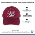 thumbnail image 4 of David & Young  Well Read Washed Embroidered Baseball Cap (Women), 4 of 4