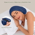 thumbnail image 2 of Mulberry Silk Bonnet for Sleeping Women, 22 Momme 100% Silk Lining Hair Wrap for Sleep, Adjustable Night Cap Slouchy Beanie Hat for Curly Hair(1Pcs,Pink), 2 of 8