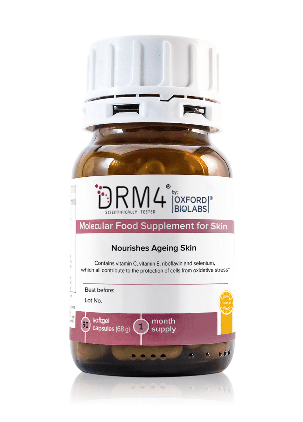 DRM4 Molecular Dietary Supplement for Skin, 90 Capsules