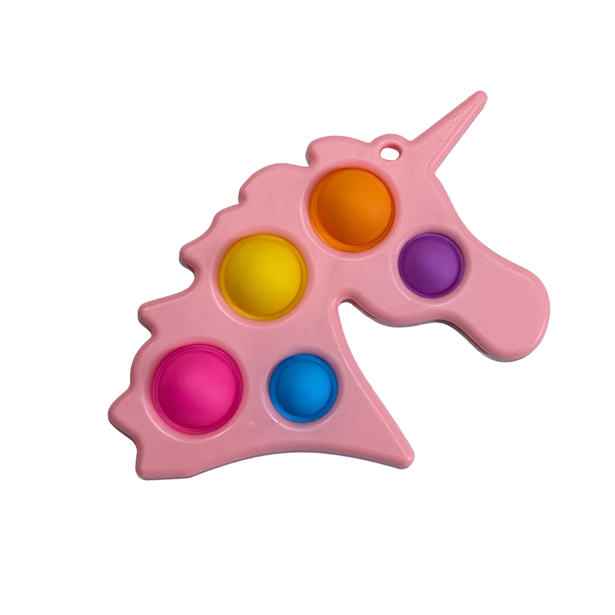 Pop Fidget Toy Push It Simple Dimple Bubble Key Chain Sensory Toy Stress Relief 